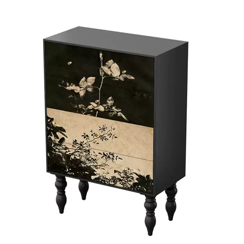 Modern Five Drawer Storage Accent  Chest