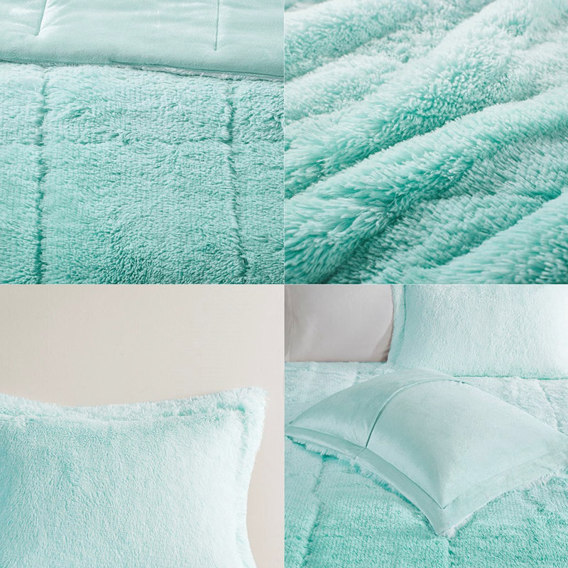 Shaggy Fur Comforter Mini Full/queen - , , Fur, Heat-, Cozy