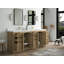 Ensemble de meuble-lavabo double 84 po Emuel