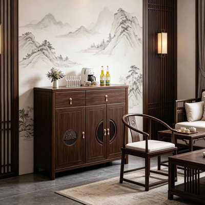 New Chinese style living room shoe cabinet