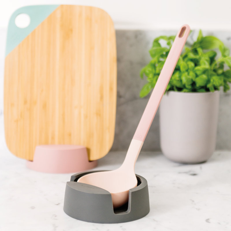 BergHOFF Leo 5" Silicone Spoon Rest, Gray