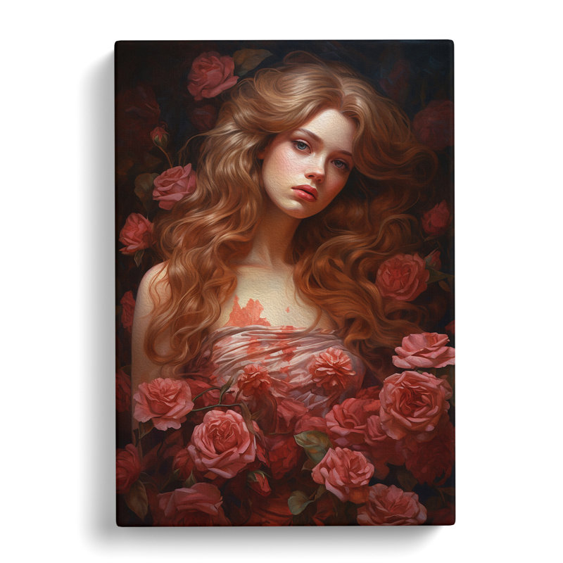 Renaissance Rose - Print, 76cm H x 50cm W x 3cm D