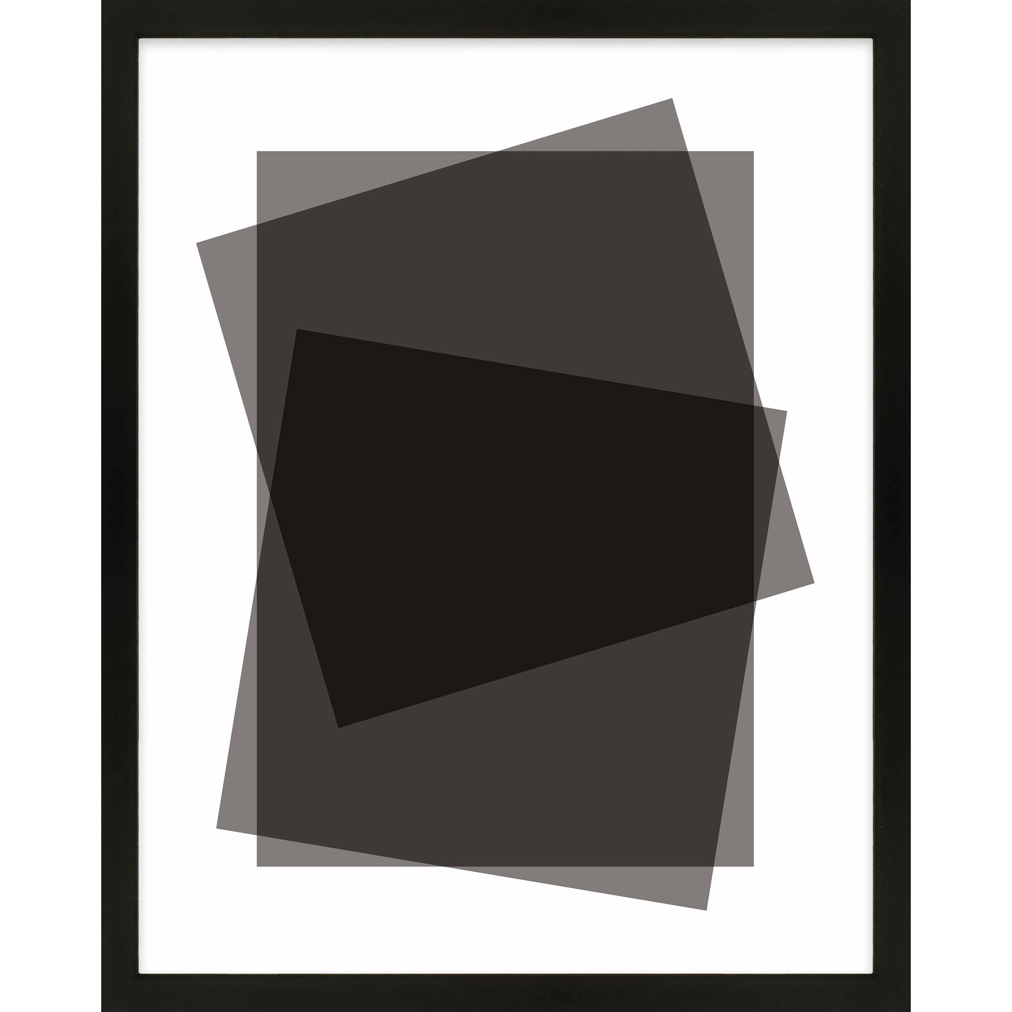 Black Kami by Jacques Pilon - Framed Wall Art, 38" H x 30" W, Black Framed Paper