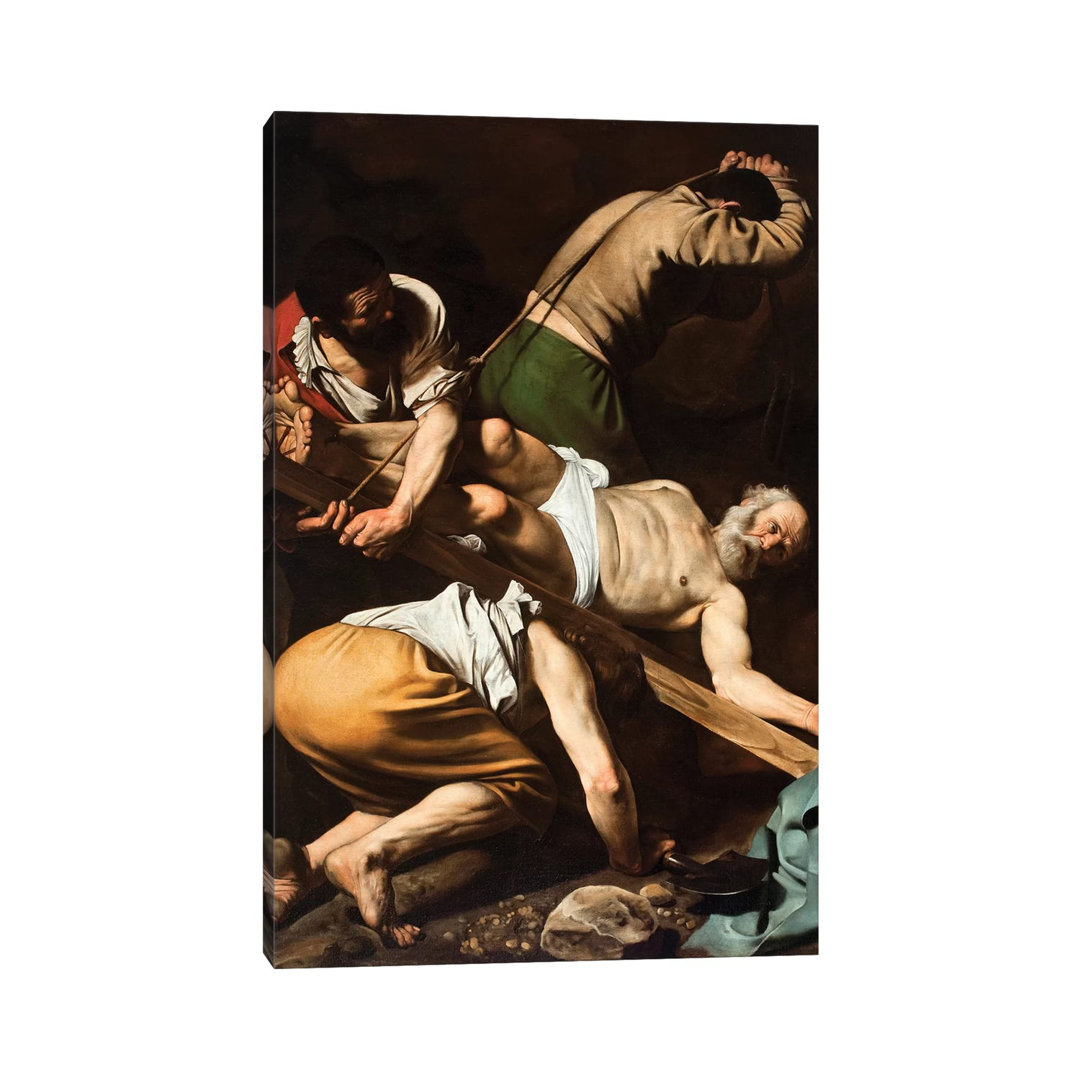 The Martyrdom Of St Peter by Michelangelo Merisi Da Caravaggio - Wrapped Canvas Painting