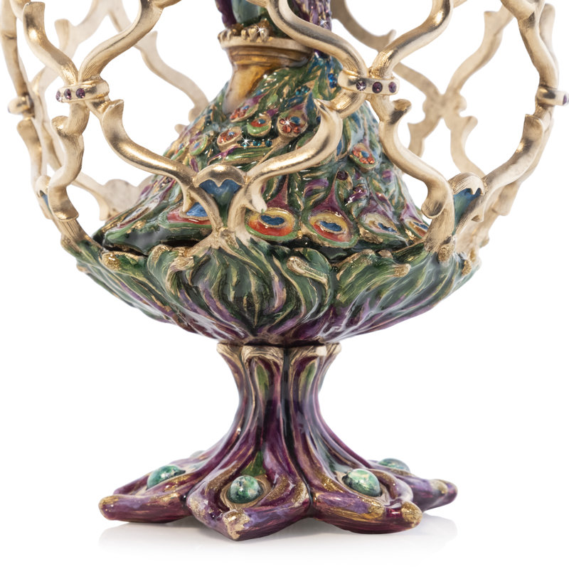 Peacock Egg Objet