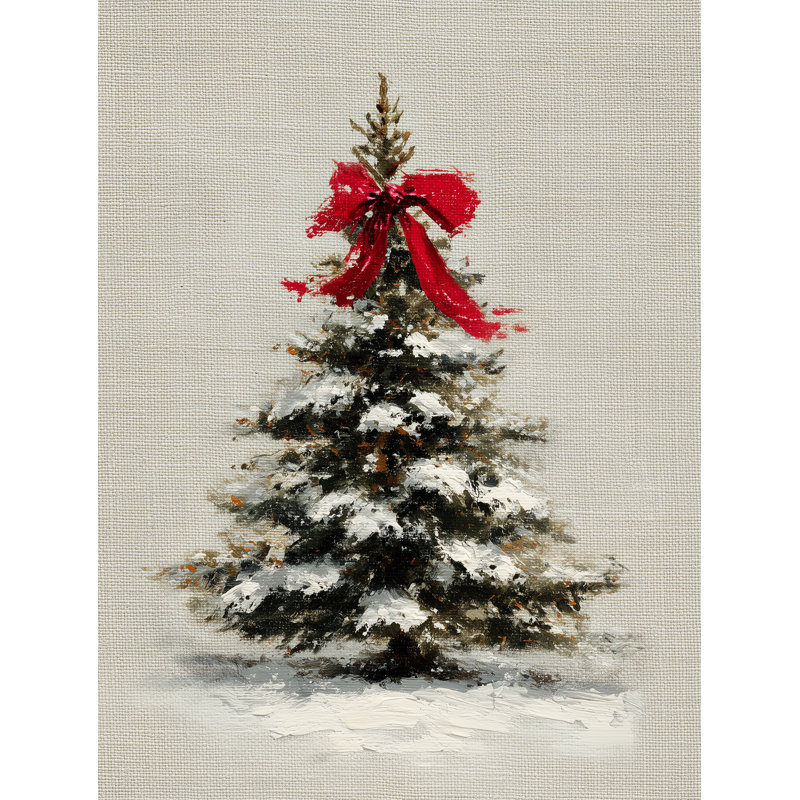 «Minimal Christmas Tree», art mural sur toile tendue, 30 po x 40 po