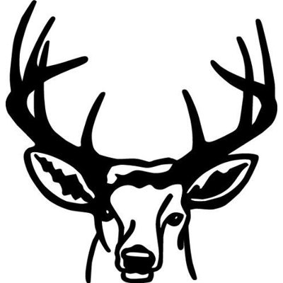 Décalcomanie murale cerf