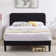 Auxter Upholstered Platform Bed Frame with Adjustable Headboard No Box Spring Needed