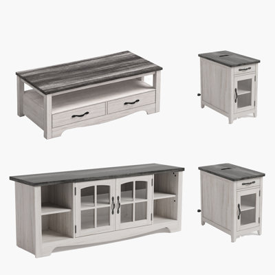 Bellevue 4-Piece Living Room Table Sets