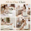 Iron and Plywood Accent Stool-1084013346