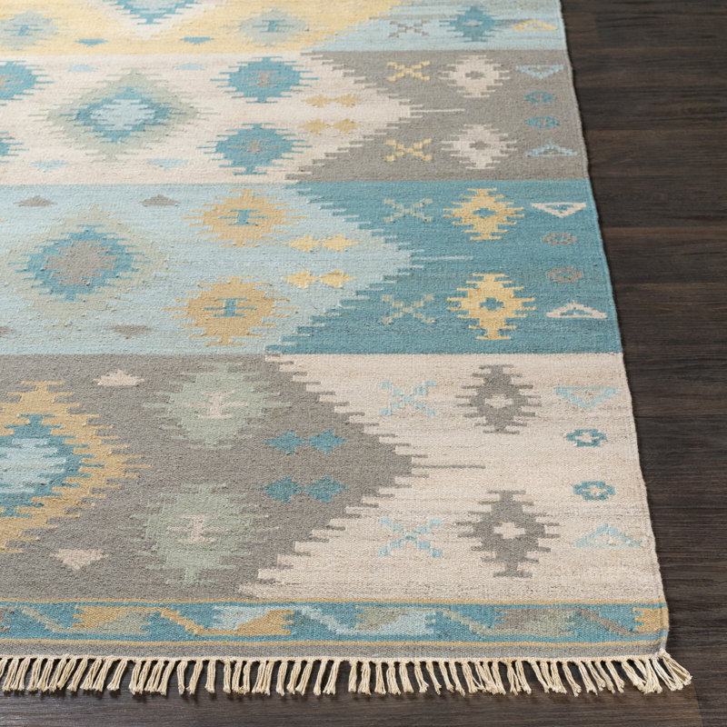 Nalston Wool Southwestern Indoor Rug, Rectangle 2' x 3'