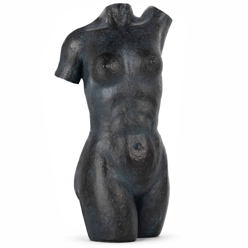 Resin Abstract Female Torso Sculpture