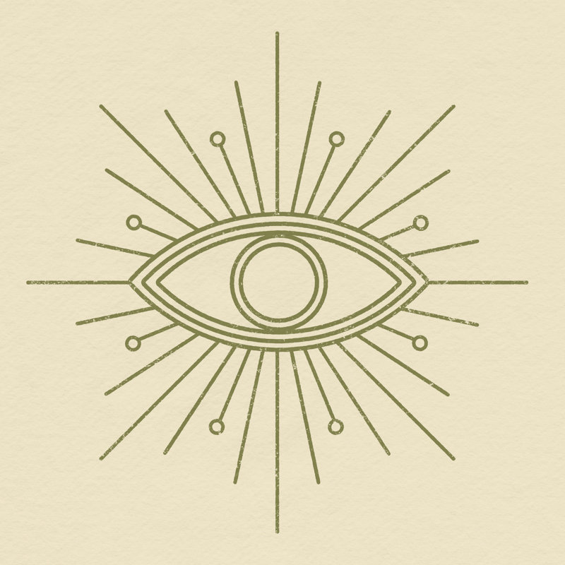 «Eye Symbole I» par Victoria Barnes - impression sur toile tendue, H 36 po x l 36 po x P 1,25 po