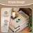Emmakay Nightstand with Wireless Charging Station, LED Light and 2 Drawers-208192766-228695403