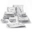 26-Piece Porcelain China Dinnerware Set, Service For 6-81481855