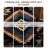 Rustic Lodge Cabin Machine Washable Area Rug with Non-slip Backing-129169691
