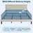Upholstered Bed Frame with Headboard, Platform Bed with Under-Bed Storage & Wood Slats, No Box Spring Needed, Noise-Free-721904158-721904154