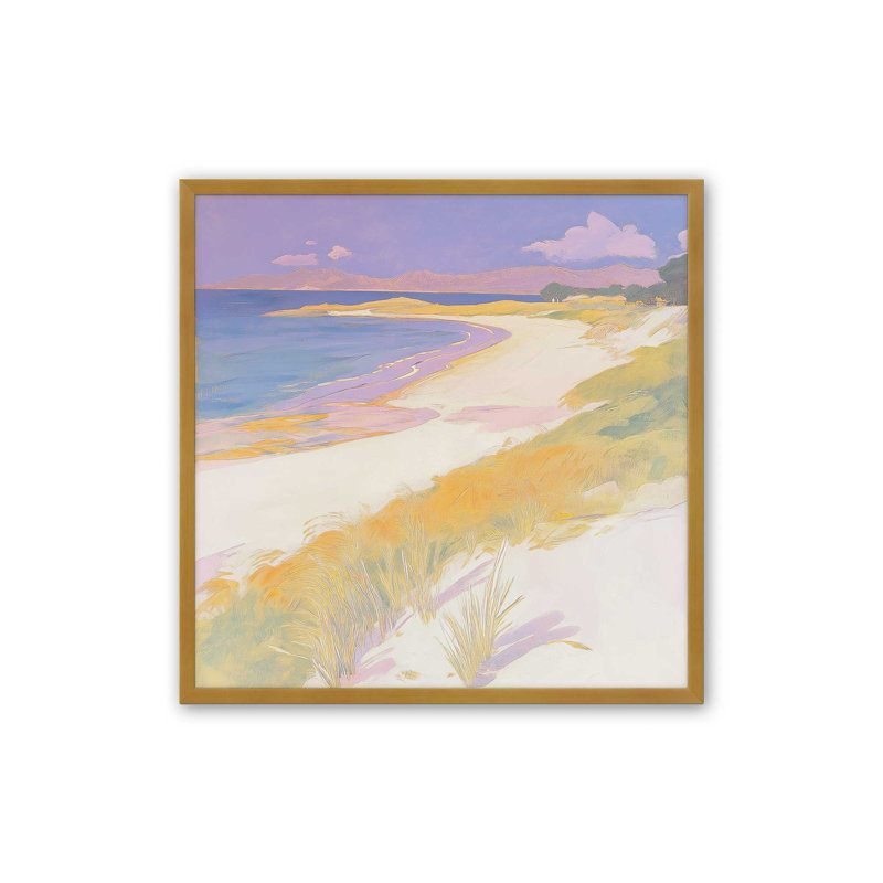 «White Sands Cove I» par Walker Noble, reproduction d'art, Impression sur cadre ouvert sans papier mat, H 12 po x l 12 po