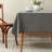 Grey Scalloped Edge Wrinkle-free Heat Resistant 56"x40" Rectangular Tablecloth-376606437-376606462