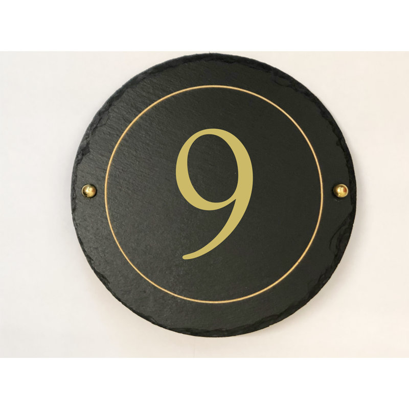 Easingwold 24cm H Stone House Number, 9