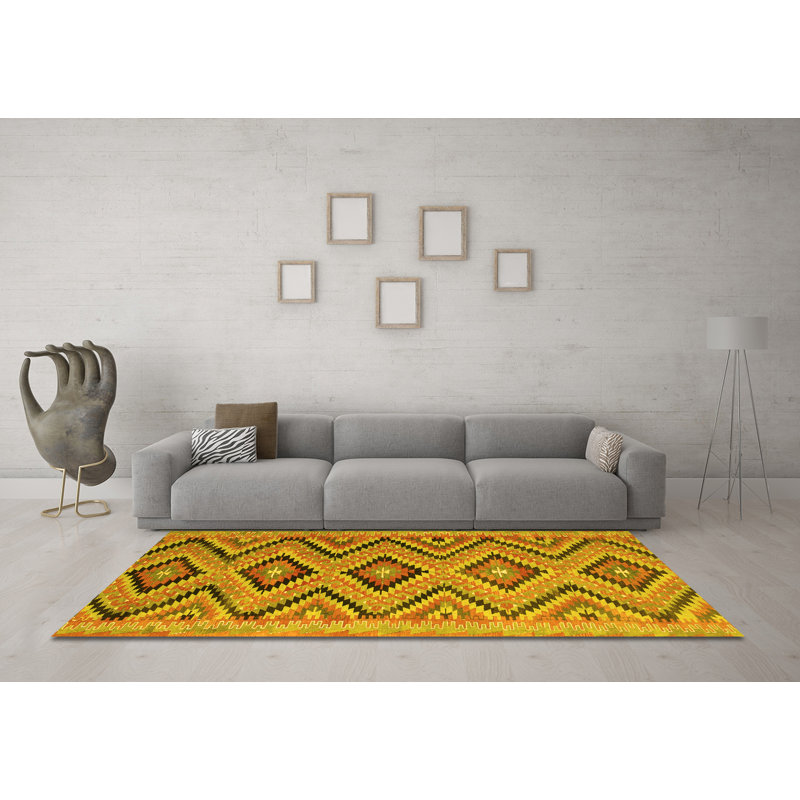 Performance Southwestern Indoor Rug, Square 5'