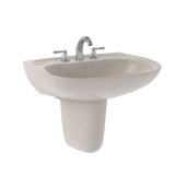 Prominence® Vitreous China Oval Wall Mount Bathroom Sink with Overflow