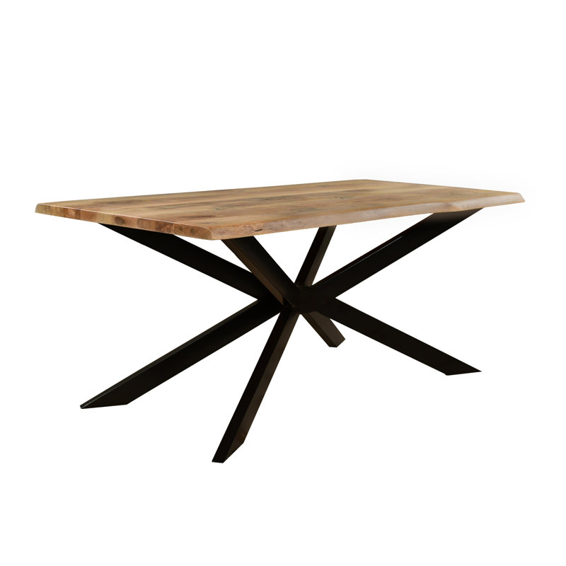Rectangular Solid Mango Wood Dining Table, H76 x L135 x W90cm
