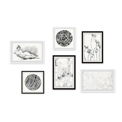 « trouble lines hexaptych »