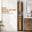 HOMCOM Freestanding Bathroom Cabinet with Drawers and Shelves, Brown