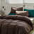 Solid Color Comforter Dark Color 3 PCs Bedding Set Deep Color Bed Comforter Set-115667189-115667180