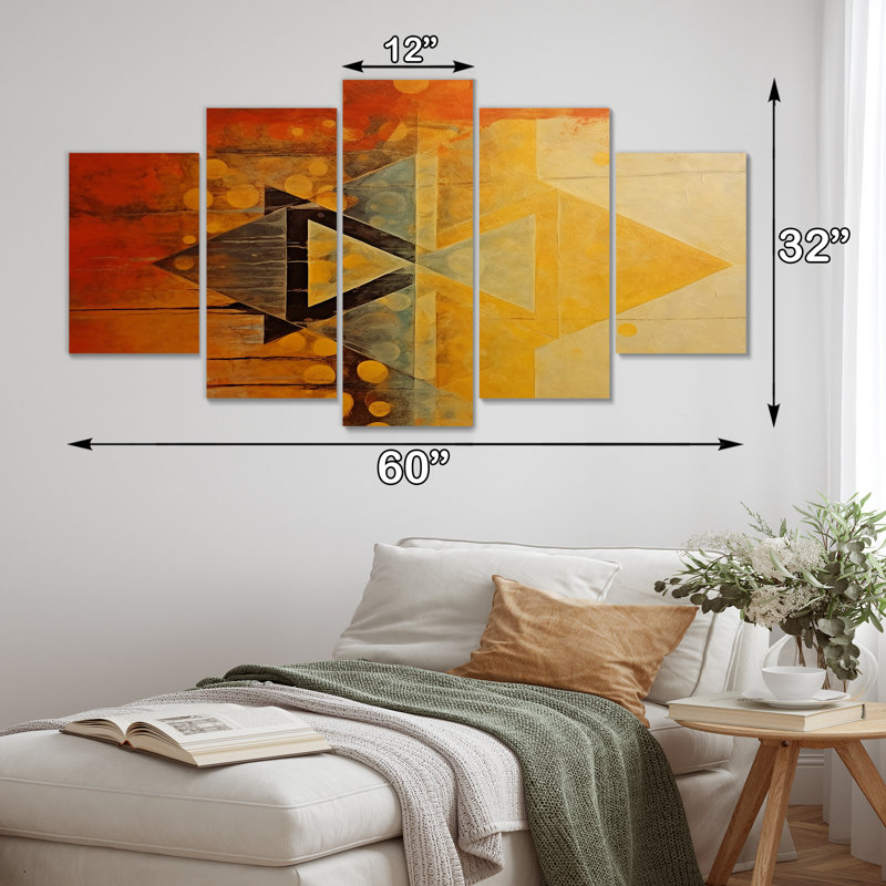 Cuong - Geometric Wall Art Decor 5 Piece