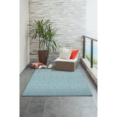 Tapis intérieur / extérieur bleu Saldanha