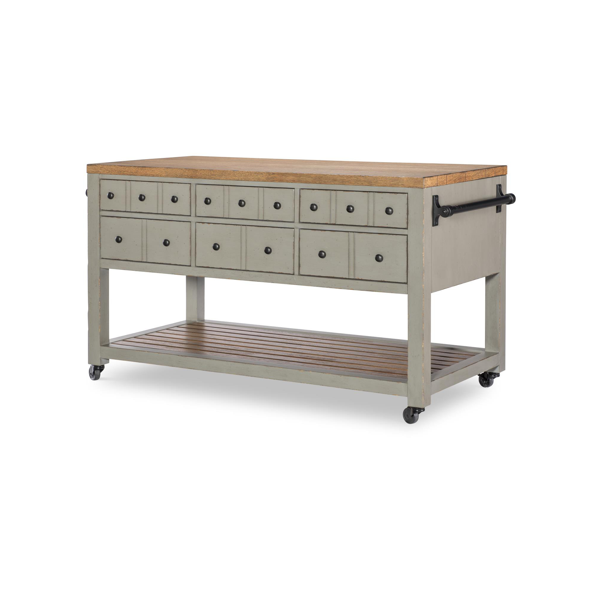Country Living Kitchen Island, Green