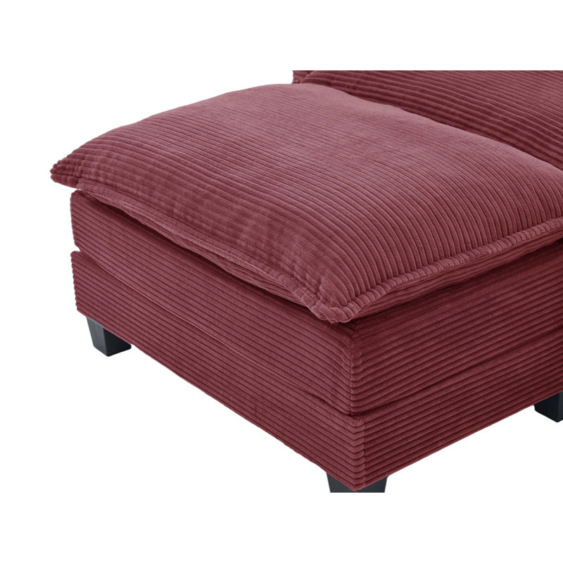 Canapé modulaire avec rangement 103 po Comfy Cloud Couch, Rose