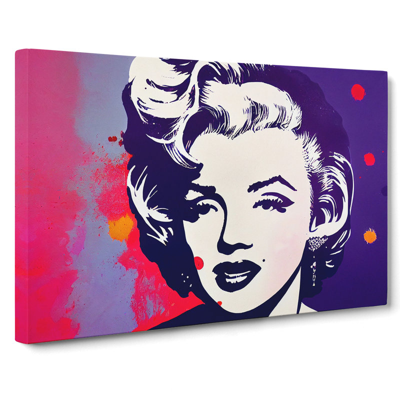 Pop Art Marilyn Monroe Vol.2 Abstract - Wrapped Canvas, 40cm H x 60cm W x 3cm D