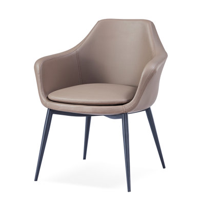 Chaise avec accoudoirs rembourrée Teegan