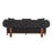 Clintin 82" Boucle Upholstered Rubberwood Sofa With Curved Round Arm-111532000
