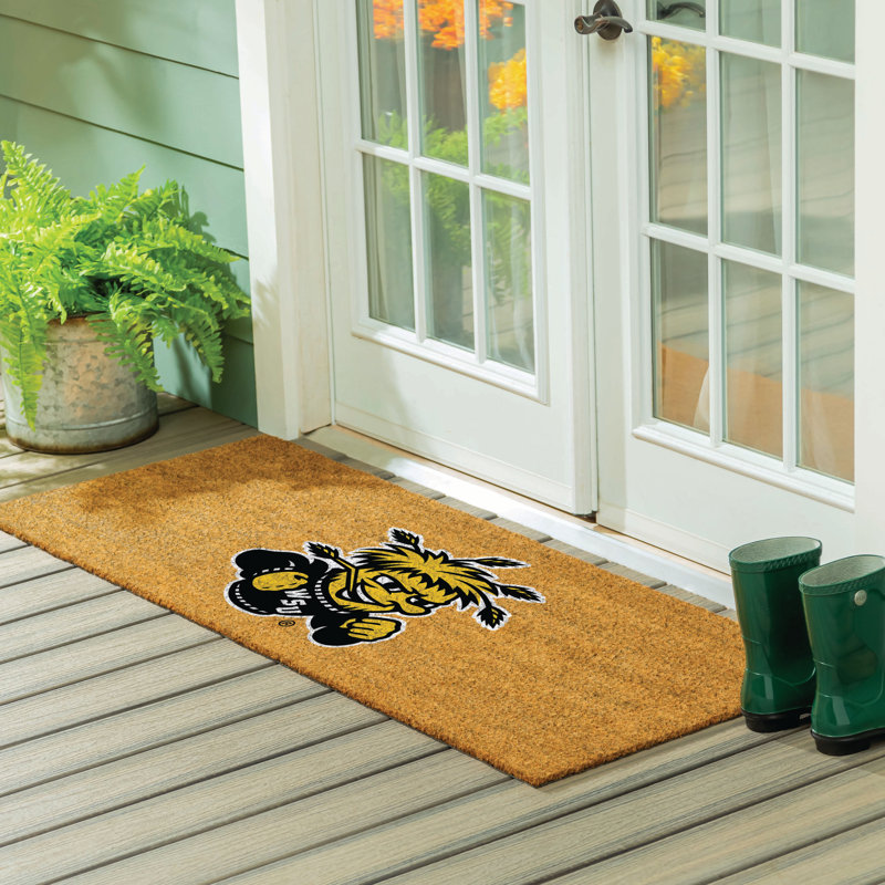 Très grand tapis couleur coco Wichita State University, 60 po x 24 po