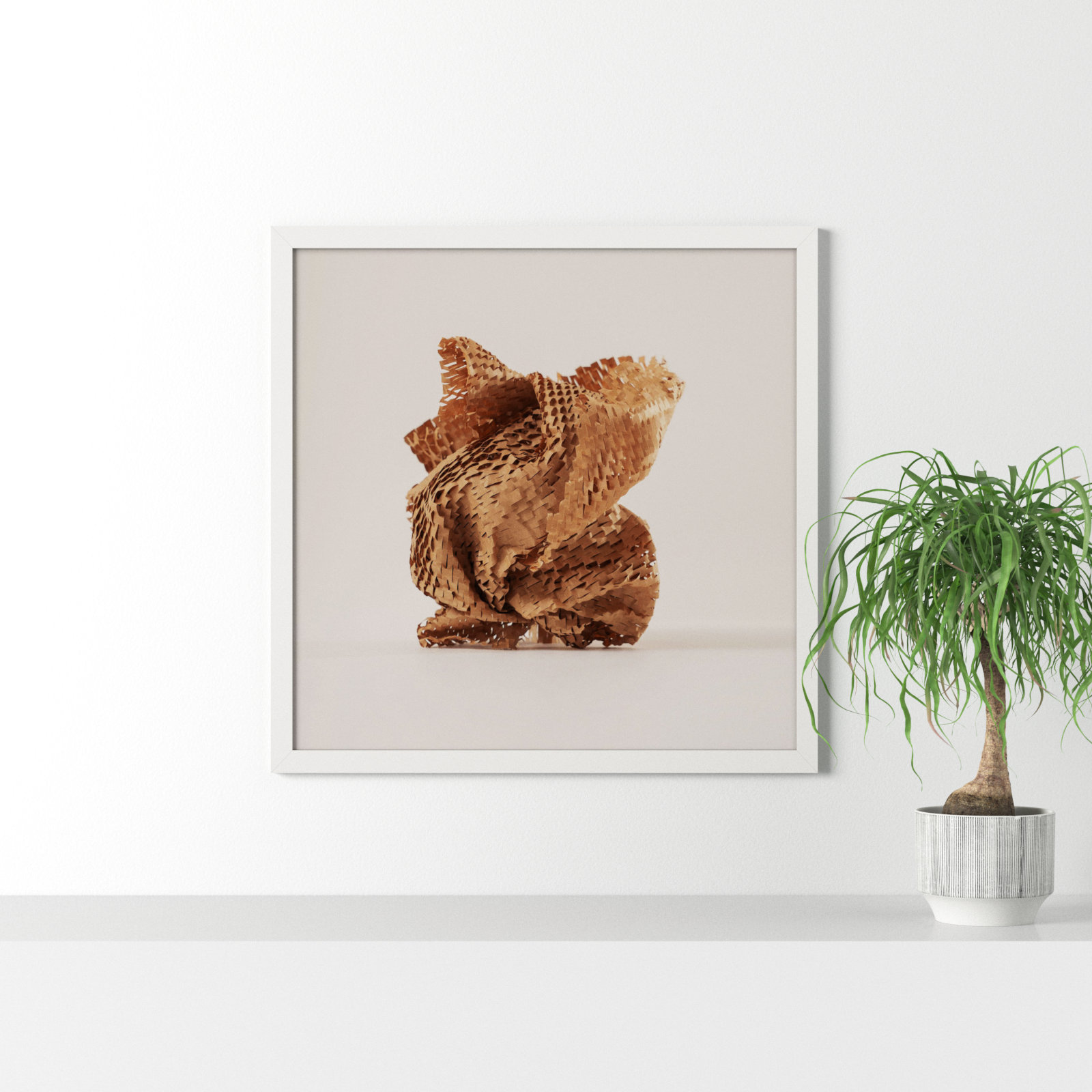 Unpackage 4 by Svetlana Smirnova, White, 36" H x 36" W x 1.25" D