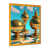 Impression dorée sur toile encadrée