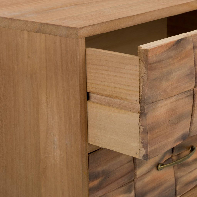 Brookhn 50cm W Solid Wood Bedside Table
