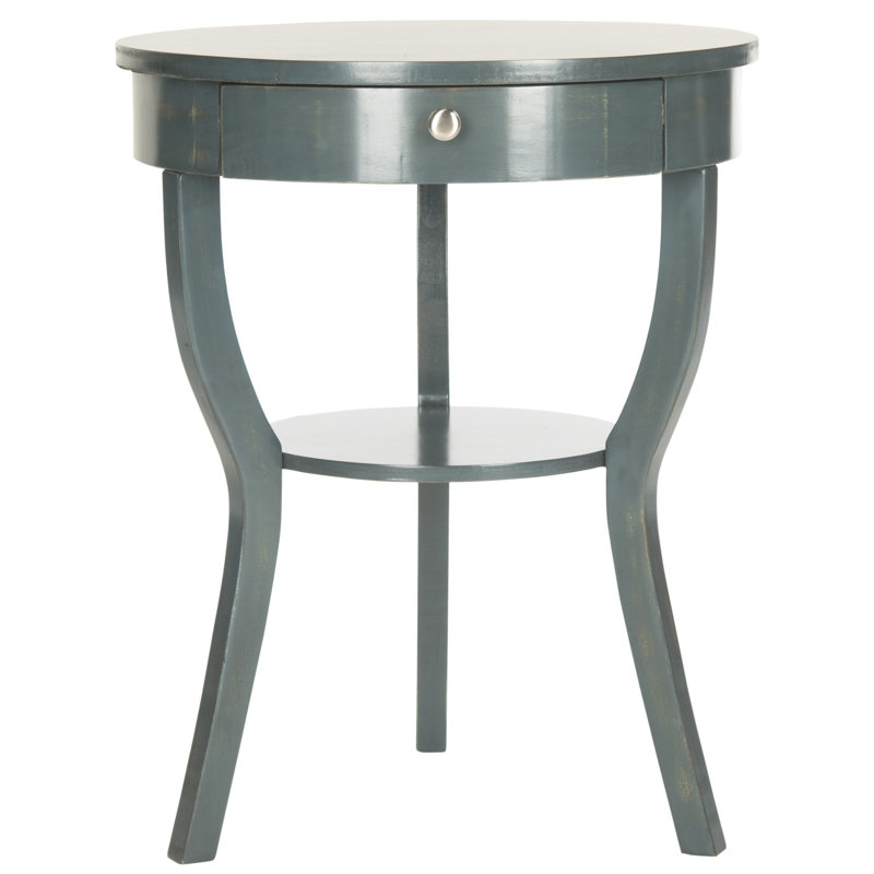 Table de bout avec 3 pieds Joanna, Sarcelle acier