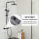 3-Function Thermostatic Shower System with 5-Setting Handheld Shower and Rough-in Valve