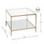 Trumbo Glass Top End Table