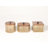 Bronze Cylindrical Metal Decorative Box with Wooden Lid