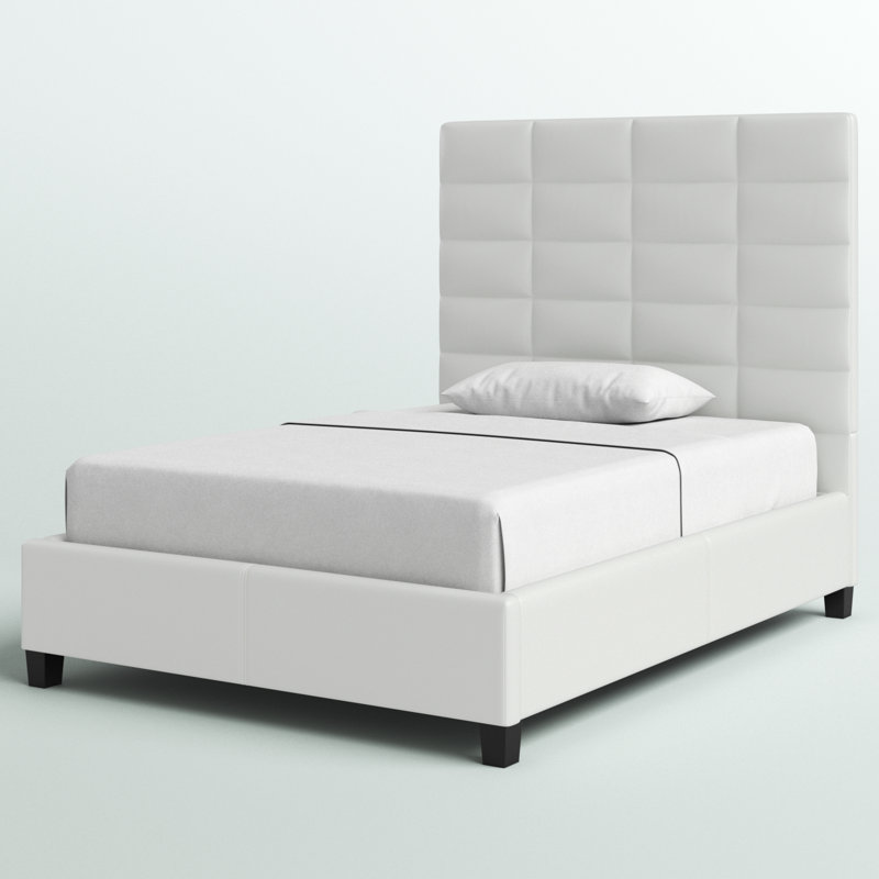 Kaster Vegan Leather Platform Bed, Full