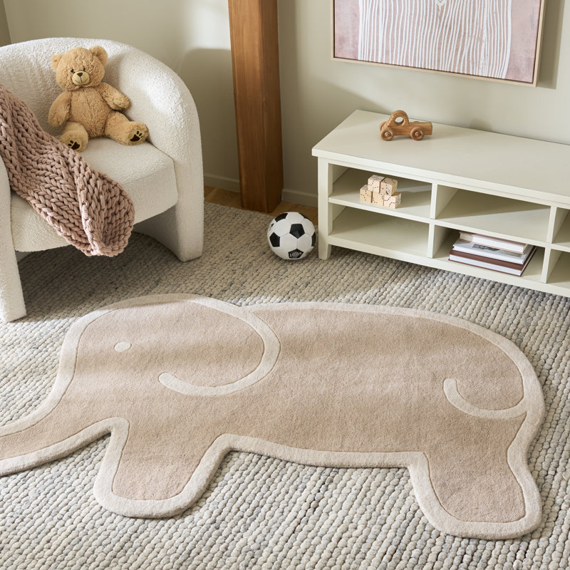  Kids 903 Hand Tufted 85% Wool; 15% Cotton Kids Rug, 4'-0" X 6'-0" Rectangle