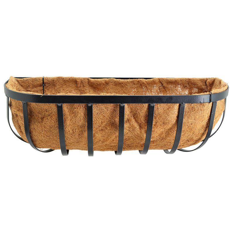 Rotella Metal Planter, 8" H x 24" W x 8" D