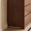 Armoire d'appoint en noyer massif