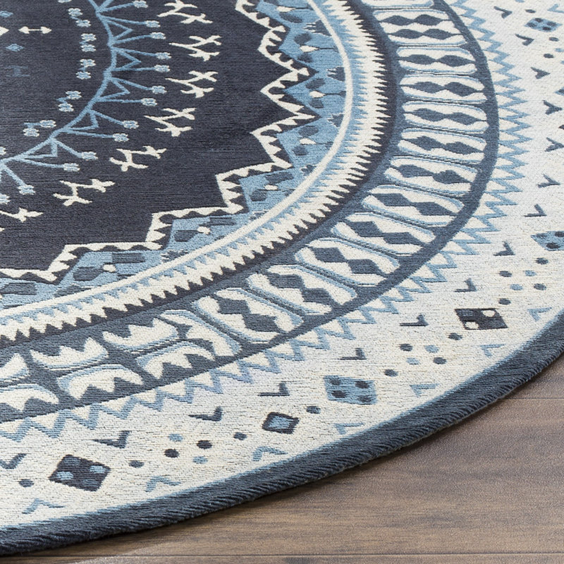 Baumgartner Performance Southwestern Rug, Round 6'